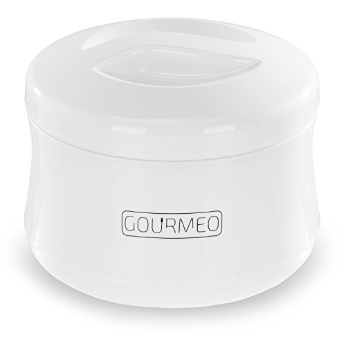 GOURMEO Premium Joghurtbereiter für Natur-Joghurt, Soja-Joghurt, Quark, 1 Liter Fassungsvermögen, ohne Strom, einfache Reinigung mit 2 Jahren Zufriedenheitsgarantie - Joghurt-Maker / Joghurt-Gefäß / Yoghurt-Maker / Yoghurt-Bereiter