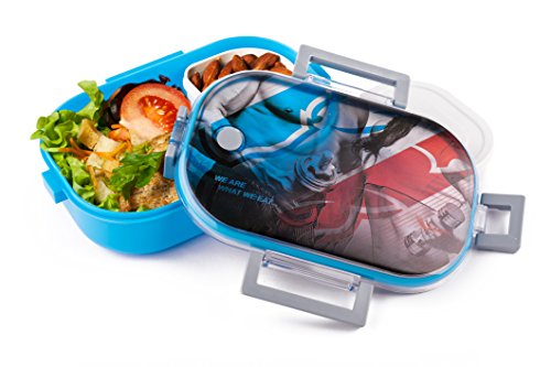 LunchBox Sportliches Design Artic® - Dichter Behälter für Essen - der Perfekte Brotdose für Ihre Fitness Ernährung Gesunde Lebensweise