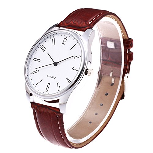 kashyk Herrenuhr,Quartz Analog klassischen Uhrendesign Premium Lederarmband Verstellbares mit Edelstahlgehäuse Armband in 4 Farben Business Modisch Uhr