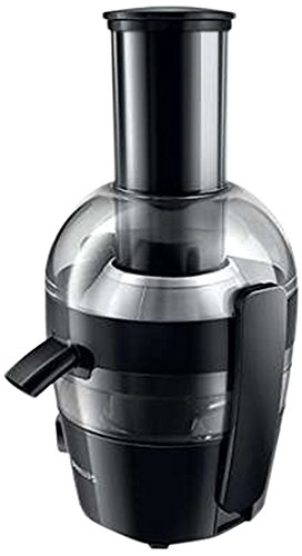 Philips HR1855/00 Entsafter (700 Watt, 2 Liter, 1 Min QuickClean, Saftbehälter) schwarz
