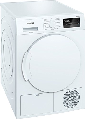Siemens iQ300 WT43H000 iSensoric Wärmepumpentrockner / A+ / 7 kg / Weiß / Großes Display mit Endezeitvorwahl / easyClean Filter / Super40
