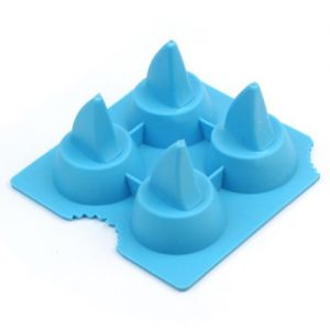 RHX Eiswürfelbereiter / Pralinenform aus Silikon, Form Haifischflosse