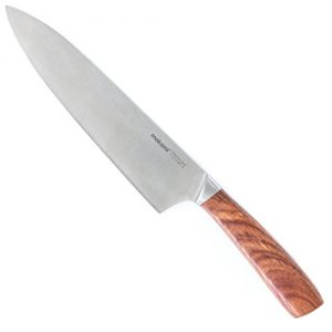 makami Kona Chefmesser – scharfes Kochmesser mit Griff aus Palisanderholz in Geschenkverpackung. Küchenmesser mit 20 cm Klingenlänge