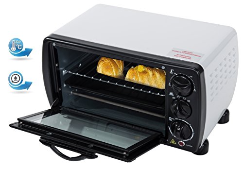 Mini Backofen 12 Liter 1000 Watt Ofen Kleiner Ofen Miniofen Temp. 100°-230° Ober - Unterhitze Timer