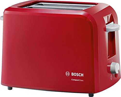 Bosch TAT3A014 Kompakt-Toaster Compact Class, Frühstückset, rot