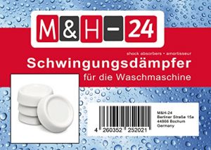 M&H-24 Schwingungsdämpfer / Vibrationsdämpfer / Antivibrationsmatte für Waschmaschine & Trockner, Waschmaschinenzubehör