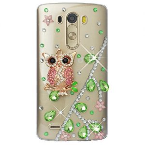 Spritech(TM) Hohe Qualität Strass Schutzhülle LG G5 Case Cover Bunte PC Material Muster Stylisches Designer Case echten Kristallen Handy Tasche Etui