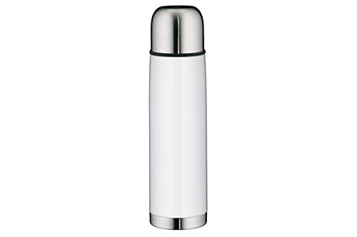 Alfi 5457.211.075 Isolierflasche IsoTherm Eco, Edelstahl (0,75 Liter), weiß