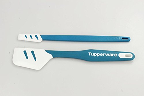 TUPPERWARE Griffbereit Top-Schaber D167 Silikon+ kleiner Top-Schaber blau-weiß 16290