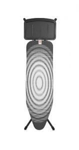 Brabantia Bügelbrett mit Ablage für Dampfbügelstationen, Größe B, Normal Titan Oval, Limited Edition