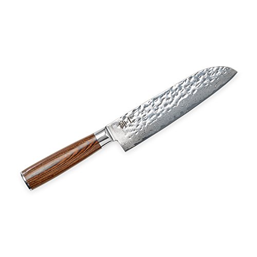 Santoku Messer von GENTLEMAN´S TOOLS - 17 cm (7 inch) - Äußerst scharf - 67 Lagen echter Damast-Stahl - Hochqualitatives Kochmesser mit modernem Design - Ausbalancierter Griff aus Pakkawood-Holz - Perfekt für anspruchsvolle Hobby- & Profiköche