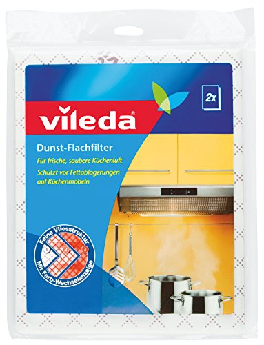 Vileda Dunst-Flachfilter - Für frische, saubere Küchenluft - Universalformat - 2er Pack