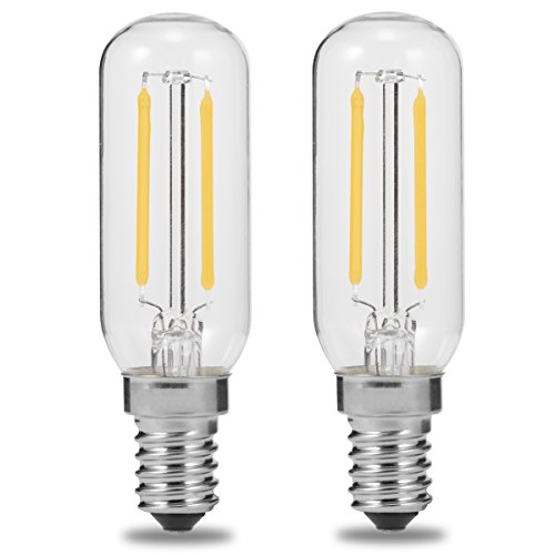 E14 T25 3 W LED Dunstabzugshaube Glühbirne, 250 lm, 40 W Glühlampe Ersatz, luohaoshi Edison-Glühbirne, Tageslichtweiß, 6000 K, nicht dimmbar, 2 Stück