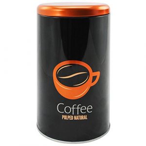 COM-FOUR® Trendige Kaffeedose für bis zu 500 g Kaffee, rund (1 Stück / Motiv 4)