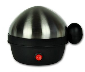 Eierkocher 360W Edelstahl mit Signalton Messbecher für 7 Eier Kocher Eier