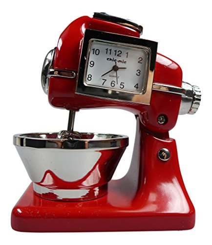 Küchenmaschine ca 8,5x6x4,5 cm - Vintage Uhr - Sammleruhr mit hochwertiger Geschenkbox