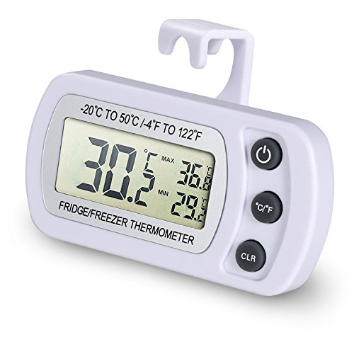 NexGadget Kühlschrank Thermometer, Thermometer für Kühlschrank Freezers, Messe Ranking von -20 bis50 C (-4 to 122 F) mit hocher Genauigkei Haushalt&Restaurants& Bars&Cafes