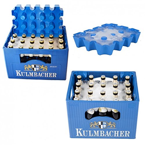 Sl-Eisblock Bierkühler Getränkekühler 0,5 Liter Flaschen Bierkastenkühler Made in Germany