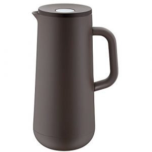 WMF Isolierkanne Thermoskanne IMPULSE taupe 1,0l für Kaffee oder Tee Druckverschluss 24h kalt & warm