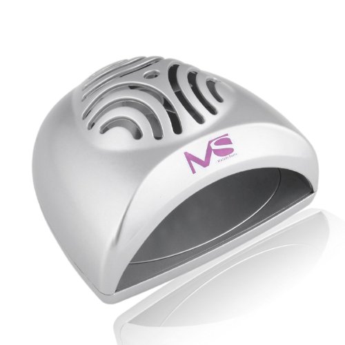MelodySusie tragbare Mini Größe Handlich Nagel-Trockner / Mini-Ventilator Lichthärtungsgerät zur Trocknung von Nagellack & Acrylnagel Silber