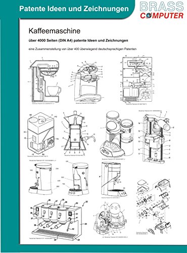 Kaffeemaschine, über 5050 Seiten (DIN A4) patente Ideen und Zeichnungen