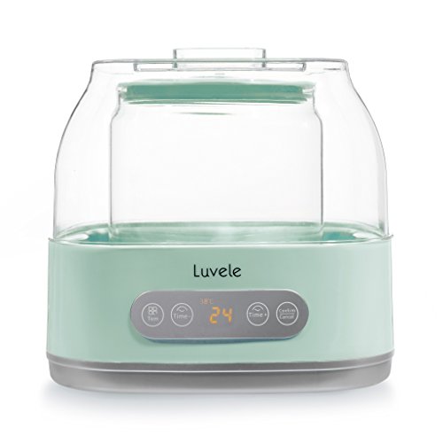 Luvele Pure Plus Joghurtbereiter mit 2 Liter Glasbehälter, für die SCD- & GAPS-Diät geeignet