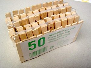 100 Stück Holz Wäscheklammern (2x 50 Stk)
