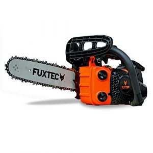 FUXTEC Benzin Baumpflegesäge Kettensäge FX-KS126 Schwertlänge 30 cm (12 Zoll), Schnittlänge 26 cm, 21 m/s Schnittgeschwindigkeit, automatische Kettenschmierung, inkl. Schwertschutz