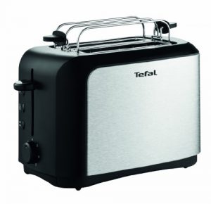 Tefal TT3565 Toaster (7 Bräunungsstufen, Brötchenaufsatz) schwarz/edelstahl